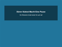 Tablet Screenshot of dueren-suedost.de